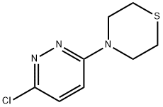 4-(6-クロロ-3-ピリダジニル)チオモルホリン 化学構造式