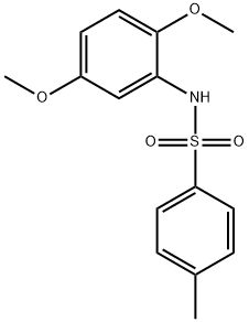 N-(2,5-二甲氧基苯基)-4-甲基-苯磺酰胺, 56393-56-7, 结构式