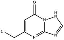 5-(クロロメチル)[1,2,4]トリアゾロ[1,5-A]ピリミジン-7(4H)-オン 化学構造式