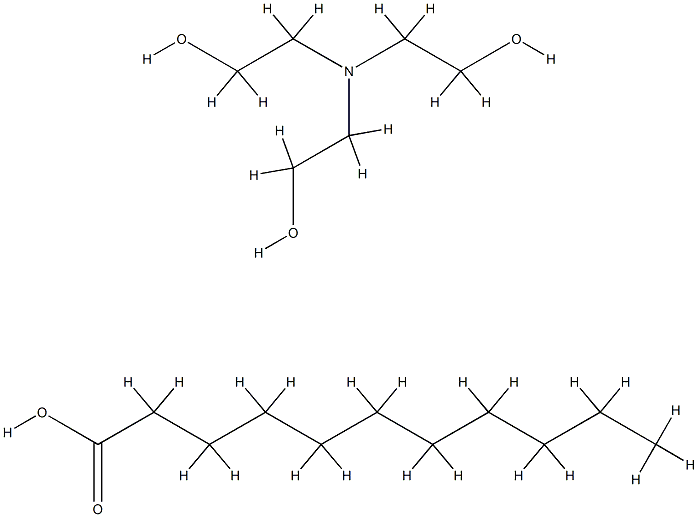 undecanoic acid, compound with 2,2',2''-nitrilotriethanol (1:1) Structure