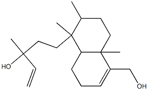 1,2,3,4,4a,7,8,8a-Octahydro-5-hydroxymethyl-α,1,2,4a-tetramethyl-α-vinylnaphthalene-1-(1-propanol) Struktur