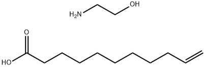 undec-10-enoic acid, compound with 2-aminoethanol (1:1) Struktur