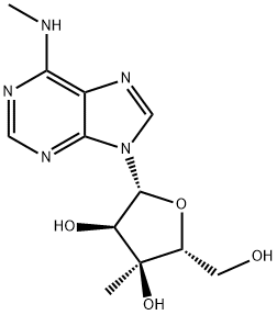 3'-beta-C-Methyl-N6-methyladenosine 结构式