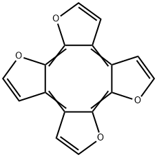 Cycloocta[1,2-b:4,3-b':5,6-b'':8,7-b''']tetrafuran Struktur