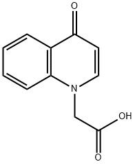 (4-oxo-1(4H)-quinolinyl)acetic acid(SALTDATA: FREE) Struktur