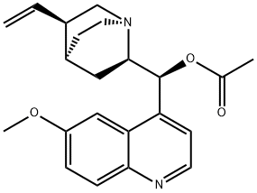 (9S)-9-acetate- 6'-Methoxy-Cinchonan-9-ol Structure