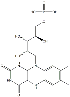 還元型フラビンモノヌクレオチド 化学構造式
