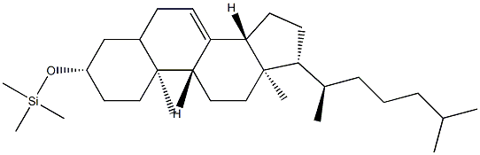 3β-Trimethylsilyloxycholest-7-ene Structure