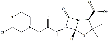 5676-10-8 6α-[[[Bis(2-chloroethyl)amino]acetyl]amino]penicillanic acid