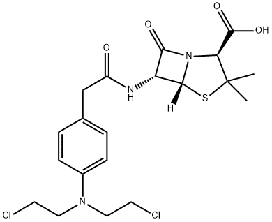 5676-13-1 6α-[[[4-[Bis(2-chloroethyl)amino]phenyl]acetyl]amino]penicillanic acid