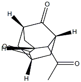 4-Acetyltricyclo[3.3.1.13,7]decane-2,6-dione Structure