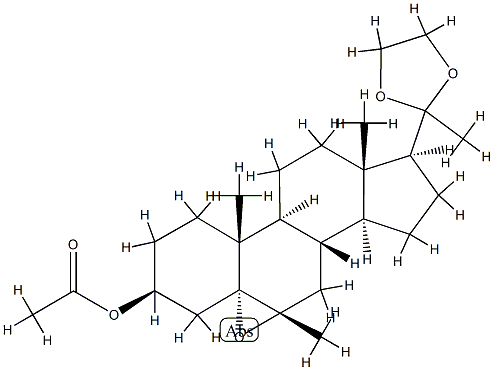 3β-(Acetyloxy)-5,6α-epoxy-6β-methyl-5α-pregnan-20-one ethylene acetal|