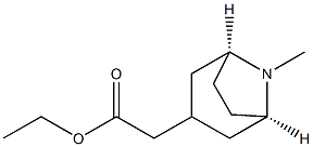 8-Azabicyclo[3.2.1]octane-3-acetic acid, 8-Methyl-, ethyl ester, (3-endo)- Struktur