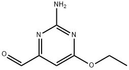 4-Pyrimidinecarboxaldehyde,2-amino-6-ethoxy-(9CI) Structure
