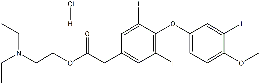 チロメダン塩酸塩 化学構造式