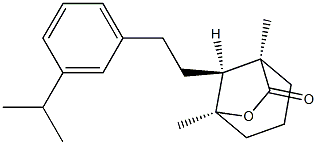 (1R,8-syn)-1,5α-Dimethyl-8-[2-(3-isopropylphenyl)ethyl]-6-oxabicyclo[3.2.1]octan-7-one Structure