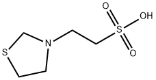 3-Thiazolidine-1-ethanesulfonic acid Struktur