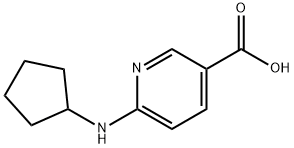 3-Pyridinecarboxylicacid,6-(cyclopentylamino)-(9CI) Structure