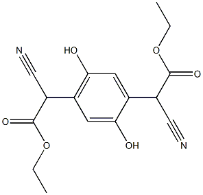 Α,Α-二氰基-2,5-二羟基对苯二乙酸二乙酯,57271-90-6,结构式