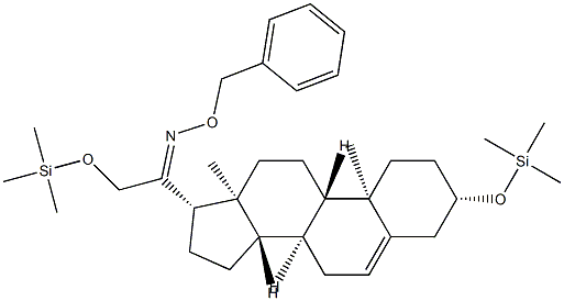 3β,21-Bis(trimethylsiloxy)pregn-5-en-20-one O-benzyl oxime,57325-86-7,结构式