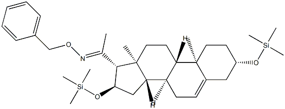 3β,16α-Bis(trimethylsiloxy)pregn-5-en-20-one O-benzyl oxime|