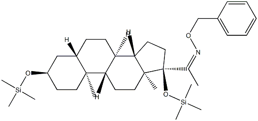 57325-90-3 3α,17-Bis(trimethylsiloxy)-5α-pregnan-20-one O-benzyl oxime
