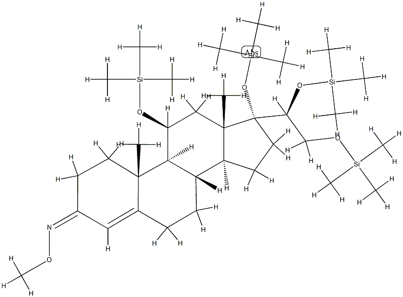 (20S)-11β,17,20,21-Tetrakis(trimethylsiloxy)pregn-4-en-3-one O-methyl oxime|