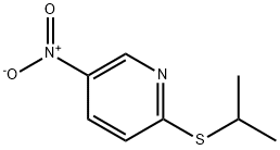 Pyridine,2-[(1-methylethyl)thio]-5-nitro-(9CI) Structure