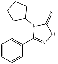 4-cyclopentyl-5-phenyl-4H-1,2,4-triazole-3-thiol Structure