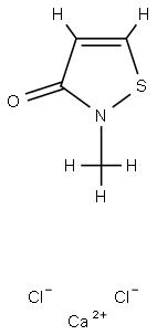 2-Methyl-3(2H)-isothiazolone, calcium chloride complex Structure