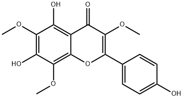 4‘,5,7-Trihydroxy 3,6,8-trimethoxyavone, 57393-71-2, 结构式