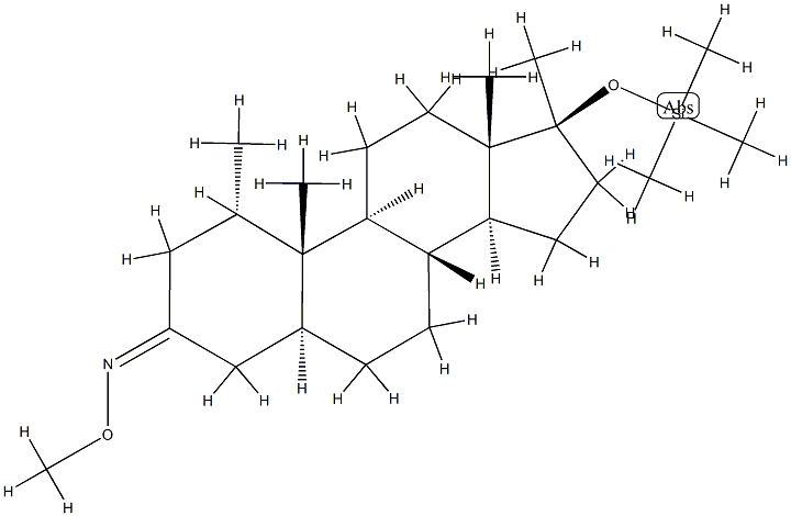 57397-02-1 (17S)-1α,17-Dimethyl-17β-(trimethylsiloxy)-5α-androstan-3-one O-methyl oxime