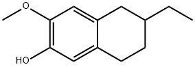2-Naphthalenol,6-ethyl-5,6,7,8-tetrahydro-3-methoxy-(9CI) 结构式