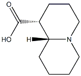 (1R,9aR)-オクタヒドロ-2H-キノリジン-1α-カルボン酸 化学構造式