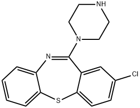 4-(2-chlorodibenzo(bf)(1,4)thiazepin-11-yl)piperazine 结构式
