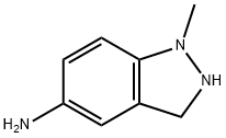 1H-Indazol-5-amine,2,3-dihydro-1-methyl-(9CI),575473-25-5,结构式