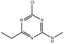 4-クロロ-6-エチル-N-メチル-1,3,5-トリアジン-2-アミン 化学構造式