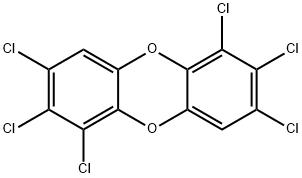 1,2,3,6,7,8-六氯二苯并-对-二恶英, 57653-85-7, 结构式