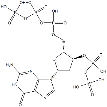 deoxyguanosine-5'-tri-3'-diphosphate Struktur