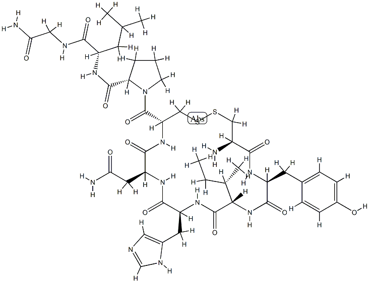 oxytocin, His(4)- 化学構造式