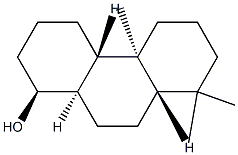 (1S,4aβ,8aβ,10aα)-Tetradecahydro-4bα,8,8-trimethylphenanthren-1β-ol Struktur