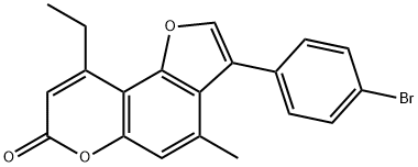 577767-74-9 7H-Furo[2,3-f][1]benzopyran-7-one,3-(4-bromophenyl)-9-ethyl-4-methyl-(9CI)
