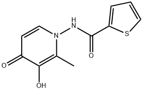 2-Thiophenecarboxamide,N-(3-hydroxy-2-methyl-4-oxo-1(4H)-pyridinyl)-(9CI) Struktur