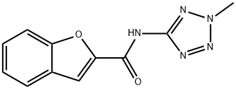 N-(2-甲基-2H-1,2,3,4-四唑-5-基)-1-苯并呋喃-2-噁唑甲酰胺,577980-81-5,结构式