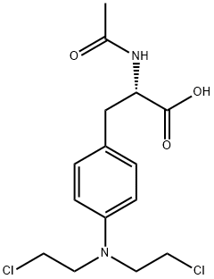 N-acetylmelphalan 化学構造式