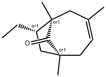 Bicyclo[4.2.1]non-3-en-9-one, 8-ethyl-1,3,6-trimethyl-, (1R,6S,8S)-rel- (9CI) 结构式