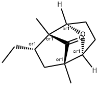 9-Oxatricyclo[4.2.1.12,5]decan-10-one,3-ethyl-2,5-dimethyl-,(1R,2R,3S,5S,6S)-rel-(9CI) 结构式