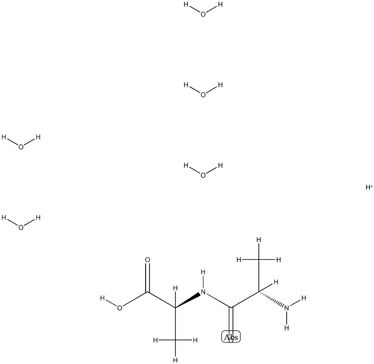 L-Alanine, L-alanyl-, conjugate monoacid, pentahydrate (9CI)|