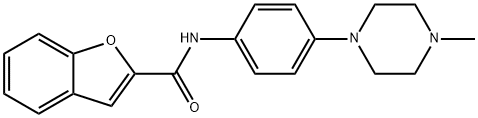 2-Benzofurancarboxamide,N-[4-(4-methyl-1-piperazinyl)phenyl]-(9CI) 结构式