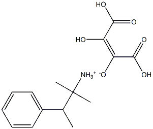 (Z)-2,3-ジヒドロキシ-2-ブテン二酸/α,α,β-トリメチルベンゼンエタンアミン,(1:x) 化学構造式